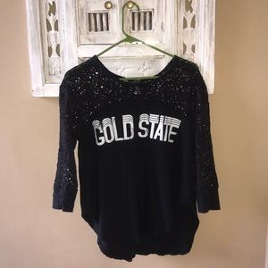 feee people lace “gold state”shirt